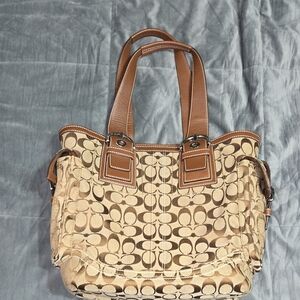 Vintage Coach Signature Tote Jacquard